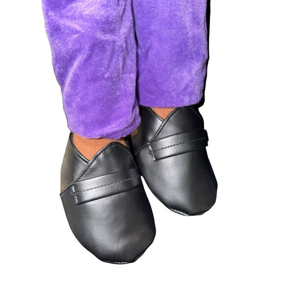 Sunny Puppets Plush Hand Puppet 28" with Arm Rod Purple Pants Tie Ethnic - Picture 5 of 8